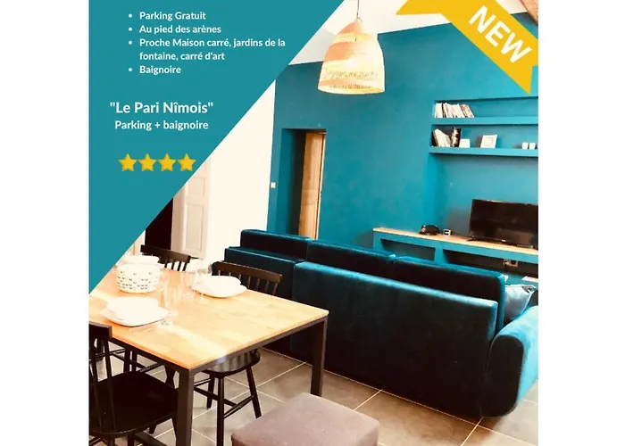 Le Pari Nimois, Avec Parking, Centre Arenes アパート